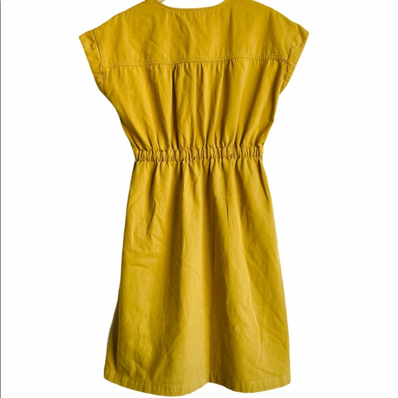 Mo:Vint by Anthro Mustard Yellow dress - Picture 3 of 5